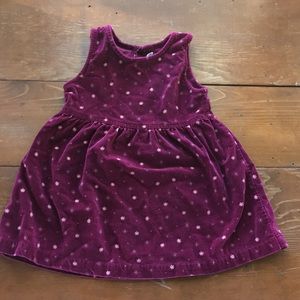 Girls Purple Dress. Great for layering in Winter.